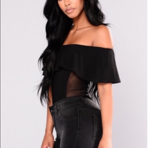 Melissa Sheer Sides Bodysuit - Black - Picture 2 of 3